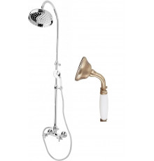 Душевая стойка со смесителем, верхним и ручным душем CEZARES GOLF-CD-02-Bi