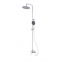 Душевая стойка со смесителем, верхним и ручным душем BelBagno MARINO-DOCM-CRM