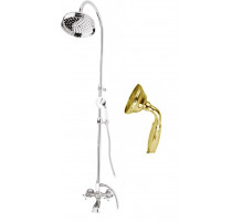 Душевая стойка со смесителем, с изливом, верхним и ручным душем CEZARES GOLF-CVD-03/24-M