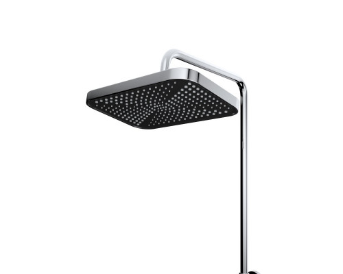 Душевая стойка со смесителем и изливом BelBagno DUE-VSCM-CRM, хром глянцевый