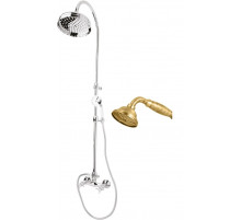 Душевая стойка со смесителем, верхним и ручным душем CEZARES LORD-CD-02-M