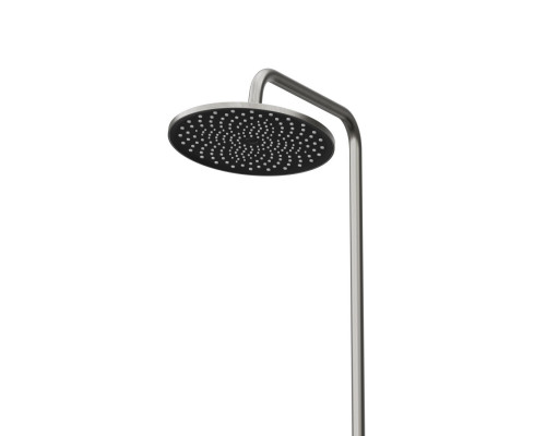 Душевая стойка со смесителем и изливом BelBagno MARINO-VSCM-GM, оружейная сталь