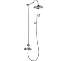 Душевая стойка с термостатическим смесителем, с ручным и верхним душем CEZARES LIBERTY-F-CD-T-01