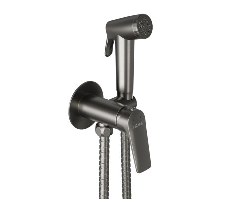 Гигиенический душ со смесителем CEZARES LINER-DIF-GM оружейная сталь