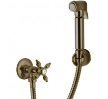 Гигиенический душ с запорным вентилем, со шлангом 120см и держателем CEZARES NOSTALGIA-KS-02