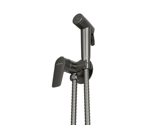 Гигиенический душ со смесителем CEZARES LINER-DIF-GM оружейная сталь