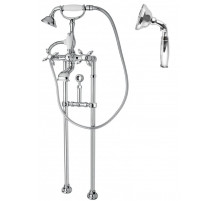 Напольный смеситель для ванны с кронштейном для слива-перелива CEZARES NOSTALGIA-VDPS-01-M