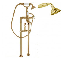 Напольный смеситель для ванны с кронштейном для слива-перелива CEZARES LORD-VDPS-03/24-M