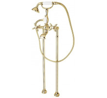 Напольный смеситель для ванны с ручным душем и шлангом 150 см CEZARES NOSTALGIA-VDP-03/24-Bi