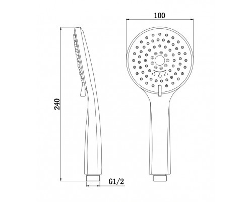 Ручной душ BelBagno BB-D1C5