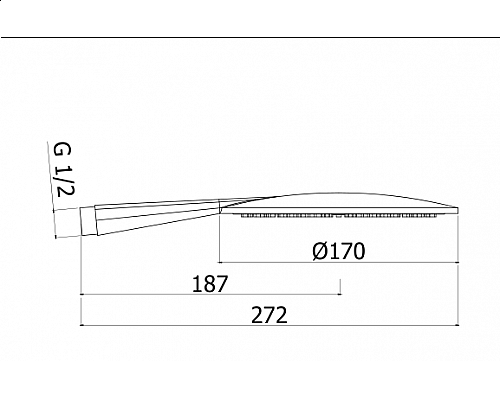 Ручной душ однорежимный ABC CEZARES CZR-P-D1F-01