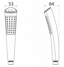 Ручной душ BB-D1LED-CRM