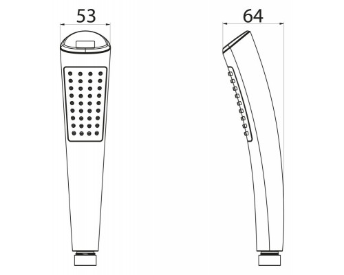 Ручной душ BB-D1LED-CRM