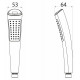 Ручной душ BB-D1LED-CRM