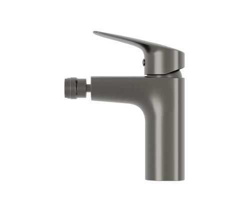 Смеситель для биде без донного клапана BelBagno DUE-BD-GM-W0, оружейная сталь