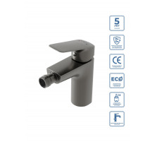 Смеситель для биде без донного клапана BelBagno DUE-BD-GM-W0, оружейная сталь