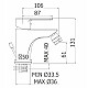 Смеситель на биде однорычажный, без донного клапана CEZARES FUOCO-BSM1-01-W0