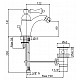 Смеситель для биде с донным клапаном CEZARES MARGOT-BSM1-NOP