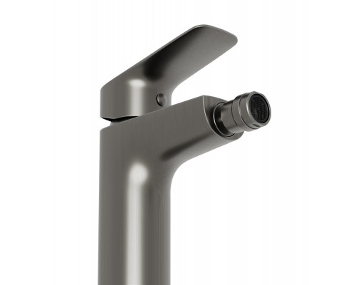 Смеситель для биде без донного клапана BelBagno DUE-BD-GM-W0, оружейная сталь