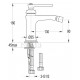 Смеситель на биде Cezares LIBERTY-F-BS-01-W0