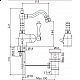 Смеситель для биде с донным клапаном CEZARES MARGOT-BSM2-BIO