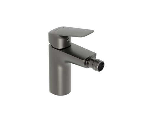 Смеситель для биде без донного клапана BelBagno DUE-BD-GM-W0, оружейная сталь