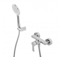 Смеситель для душа в комплекте с ручным душем, шлангом и держателем BelBagno AURORA-ESDM-CRM