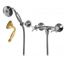Смеситель для душа с ручным душем, шлангом 150 см и держателем CEZARES LORD-D-02-M