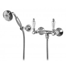 Смеситель для душа с ручным душем шлангом 150см и держателем CEZARES DIAMOND-D-01-Sw