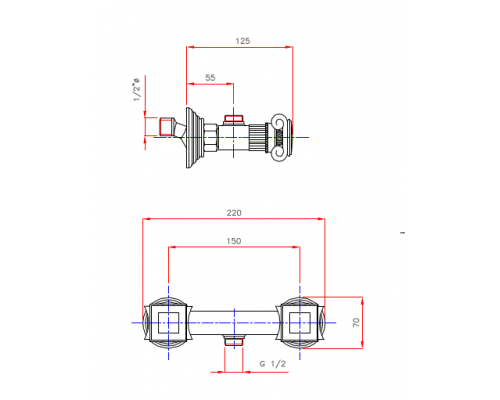 Смеситель для душа Cezares OLIMP-DS-01-Sw