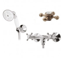 Смеситель для душа с ручным душем, шлангом 150 см и держателем CEZARES GOLF-D-02-Bi