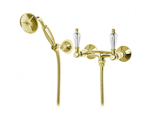 Смеситель для душа с ручным душем шлангом 150см и держателем CEZARES DIAMOND-D-03/24-Sw
