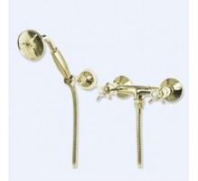 Смеситель для душа с ручным душем, шлангом 150 см и держателем CEZARES LORD-D-03/24-M