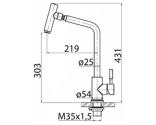 Смеситель для кухни BelBagno BB-LAM16-IN