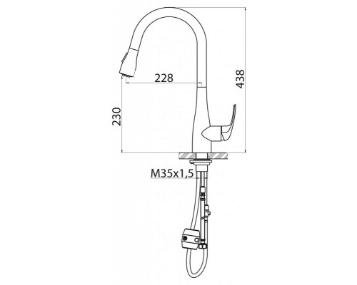 Смеситель для кухни BelBagno BB-LAM28-IN