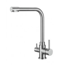 Смеситель для кухни с краном для питьевой воды, нержавеющая сталь, сатин BelBagno BB-LAM15-IN