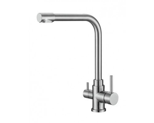 Смеситель для кухни с краном для питьевой воды, нержавеющая сталь, сатин BelBagno BB-LAM15-IN