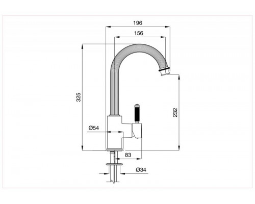 Смеситель на раковину Cezares OLIMP-LSM2-01-L