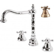 Смеситель для раковины на три отверстия CEZARES GOLF-BLS2-02