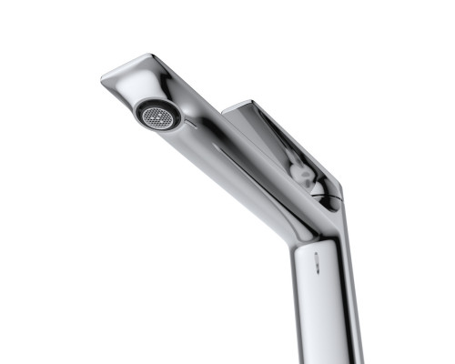 Cмеситель для накладной раковины Cezares LINER-LC-01-W0 хром, без донного клапана