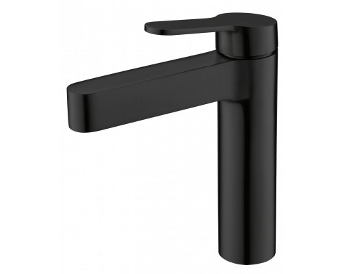 Смеситель для раковины без донного клапана нержавеющая сталь BelBagno DELTA DEL-LVM-NERO чёрный матовый