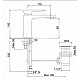 Смеситель на раковину однорычажный Cezares JUMP-LSM1-01-W0