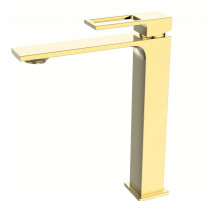 Смеситель для накладной раковины без донного клапана BelBagno LUCE LUC-LMC-ORO-W0