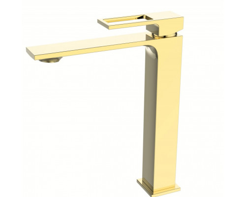 Смеситель для накладной раковины без донного клапана BelBagno LUCE LUC-LMC-ORO-W0