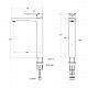 Смеситель для накладной раковины без донного клапана CEZARES STYLUS-LC-IN-W0