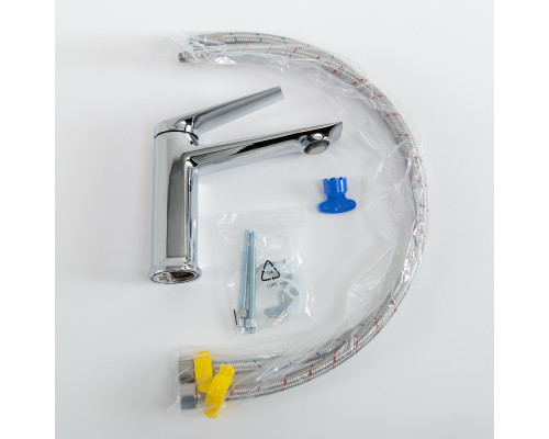 Cмеситель для накладной раковины Cezares LINER-LS-01-W0 хром, без донного клапана