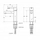 Смеситель для раковины без донного клапана CEZARES RELAX-LS2-01-W0