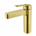 Смеситель для раковины без донного клапана нержавеющая сталь BelBagno DELTA DEL-LVM-BORO Брашированное золото Смеситель для раковины без донного клапана нержавеющая сталь BelBagno DELTA DEL-LVM-BORO Брашированное золото