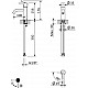 Смеситель для раковины однорычажный, с тонкой ручкой с донным клапаном CEZARES LEAF-LSM2-L-SS