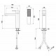 Смеситель для раковины однорычажный без донного клапана CEZARES PRIZMA-LSM1-03/24-W0